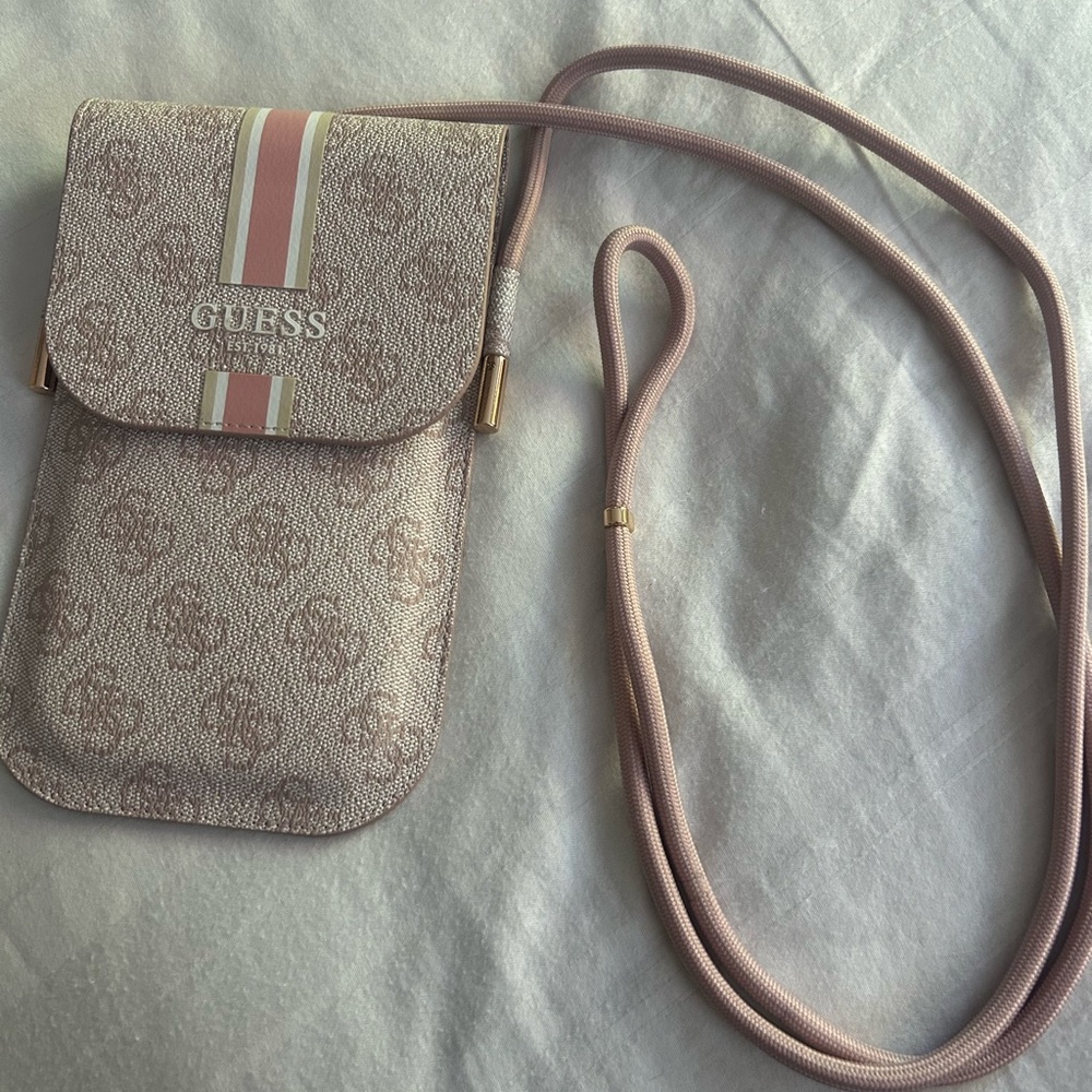 Guess Pink Crossbody Bag with Signature Style